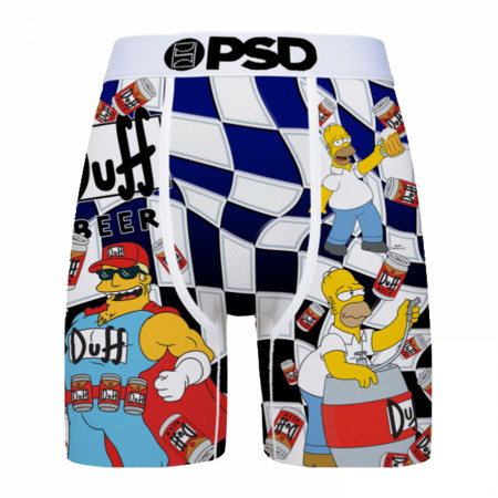 The Simpsons Duff Beer Checkered PSD Boxer Briefs