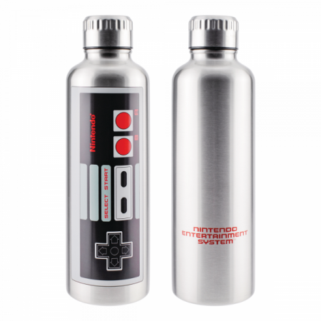 Nintendo Entertainment System Controller Steel Water Bottle