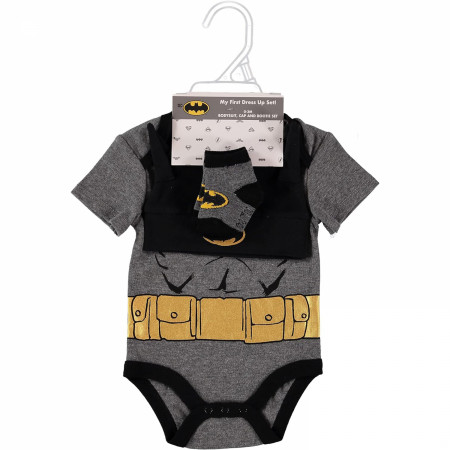 Batman Armor 3-Piece Bodysuit Cap and Socks Set