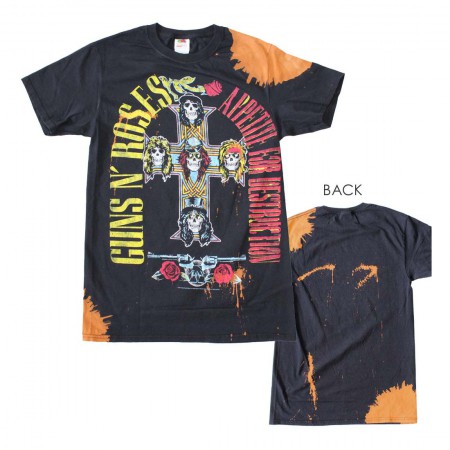 Guns n Roses Appetite Bleach Dyed T-Shirt