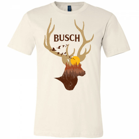 Busch Beer Deer Horns Sunset T-Shirt