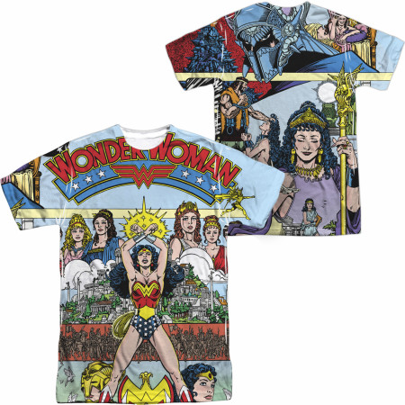 Wonder Woman #1 Cover Front and Back Print T-Shirt