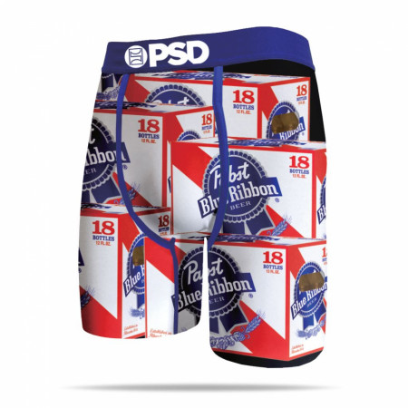 Pabst Blue Ribbon Beer Labels All Over Print Men's Boxer Briefs