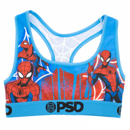 Spider-Man Peter Parker Drip Triad PSD Sports Bra