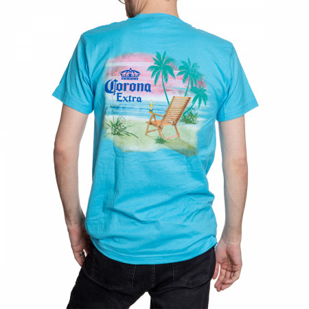 Corona Beach Sunset Blue T-Shirt