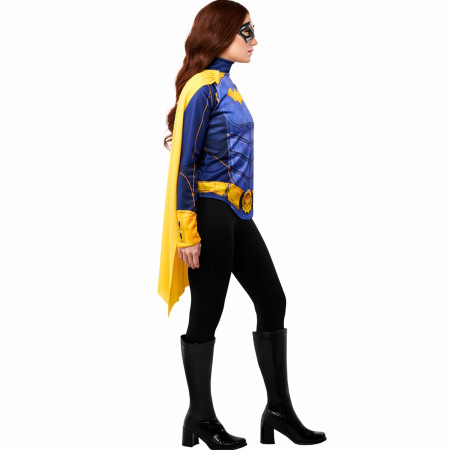 Batgirl Costume Top with Cape and Mask