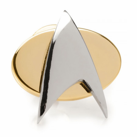 Two Tone Delta Shield Star Trek Lapel Pin