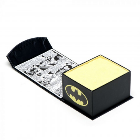 Batman Stainless Steel Recessed Shield Tie Bar