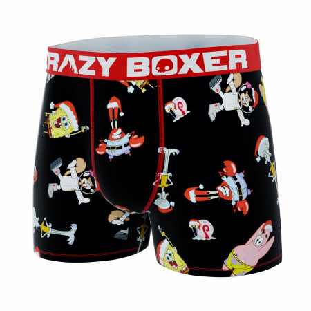 Crazy Boxers SpongeBob SquarePants Santa Hats Boxer Briefs