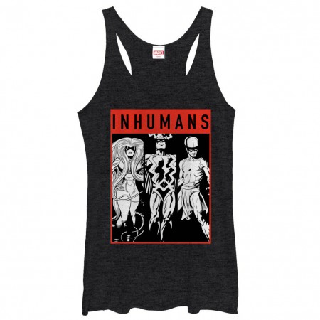 Marvel Inhumans Team Juniors Racerback Black Tank Top