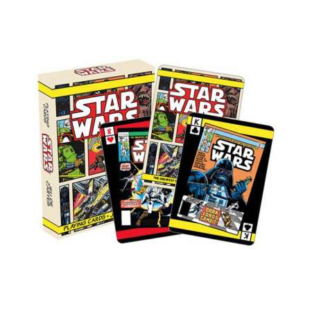 Star Wars Comic Collage Playing Cards