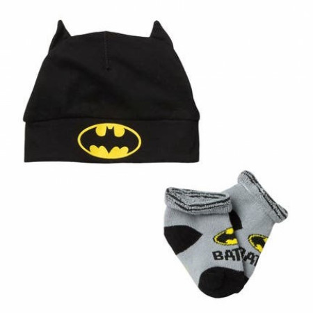 Batman 2-Piece Infant Hat and Sock Set