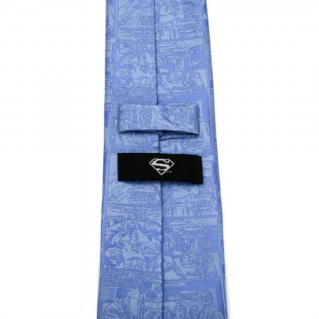 Superman Comic Blue Mens Tie