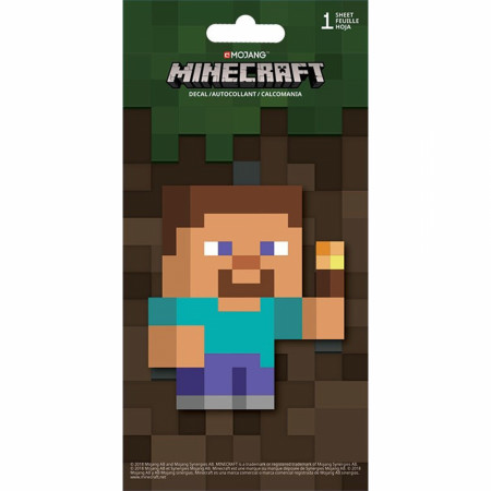 Minecraft Steve Character 4-Color Decal