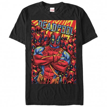 Deadpool Pool Black Mens T-Shirt