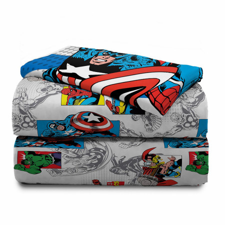 Avengers Retro 4-Piece Full Sheet Set