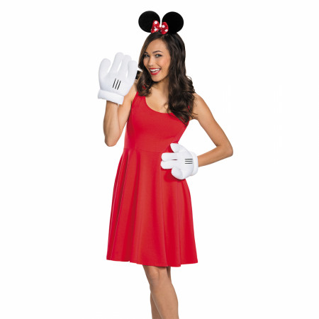 Disney Minnie Mouse Ears and Gloves Costume Set