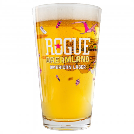 Rogue Dreamland American Lager Pint Glass