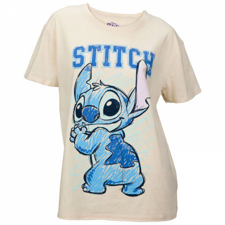 Lilo & Stitch Sketchy Doodle Junior's T-Shirt
