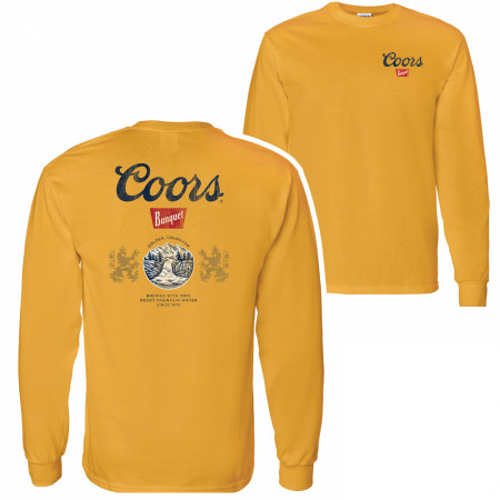 Coors Banquet Front and Back Print Long Sleeve Shirt