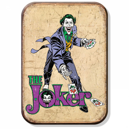 The Joker Retro Comic Art Tin Magnet