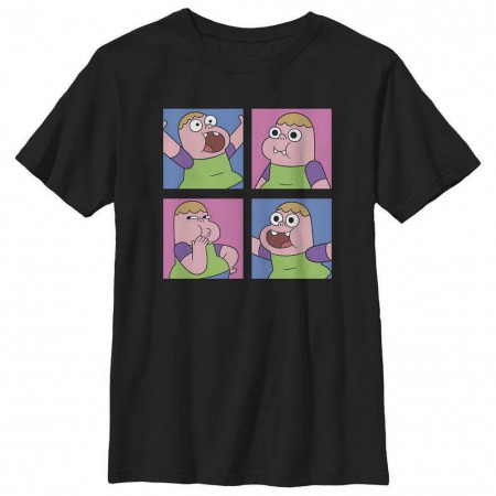 Clarance Boxes Black Youth T-Shirt