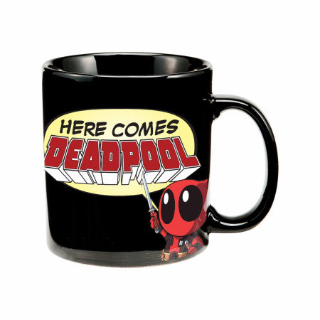 Marvel Comics Deadpool Holiday Here Comes Deadpool 16 oz Ceramic Mug