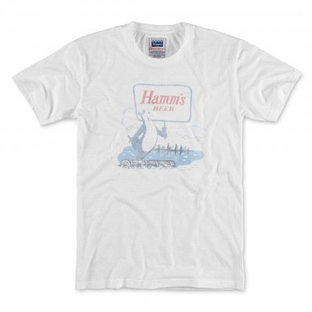 Hamm's Beer Bear Logrolling Vintage Fade T-Shirt