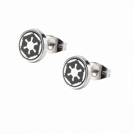 Star Wars Imperial Symbol Enamel Stud Earrings