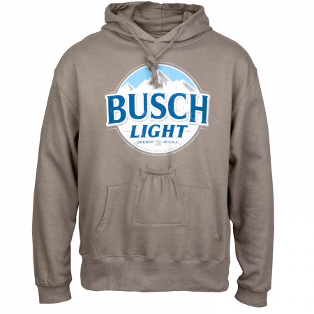 Busch Light Round Logo Beer Pouch Hoodie