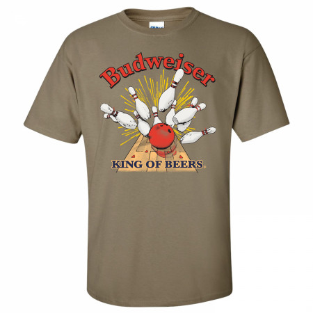 Budweiser Bowling Strike Tan Colorway T-Shirt