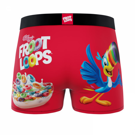 Crazy Boxers Froot Loops Toucan Sam Boxer Briefs in Cereal Cup