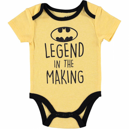 Batman Legend in the Making Infant Bodysuit 3-Pack