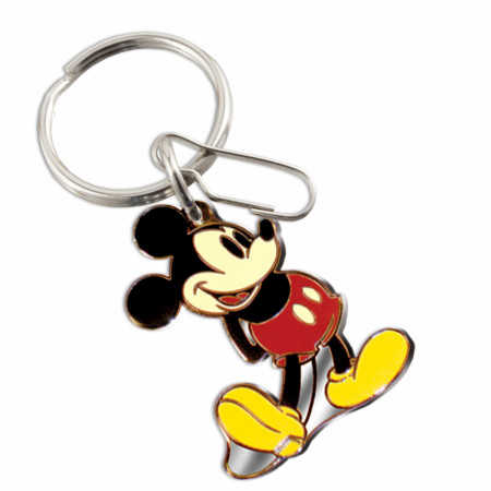 Disney Mickey Mouse Classic Pose Enamel Keychain