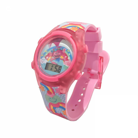 Trolls Princess Poppy Bright Rainbows Kid's LCD Watch