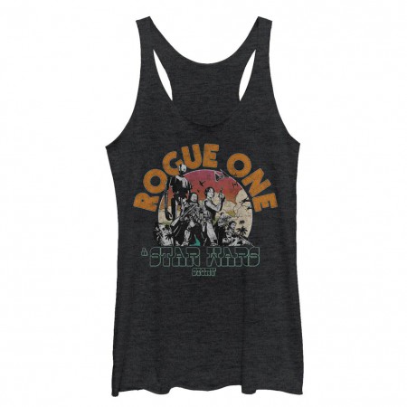 Star Wars Rogue One Rogue One Black Juniors Racerback Tank Top