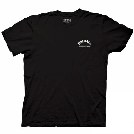 Fireball Black Label Print Front and Back T-Shirt