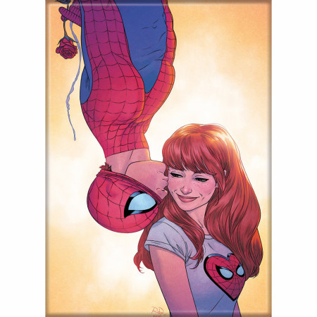 Marvel Comics Spider-Man Kissing MJ Magnet