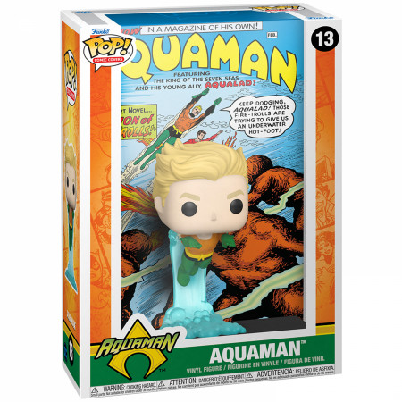 Funko Pop! Comic Cover: Aquaman Vinyl Figure and Comic Cover