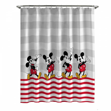 Disney Mickey Mouse Hello There Retro Shower Curtain