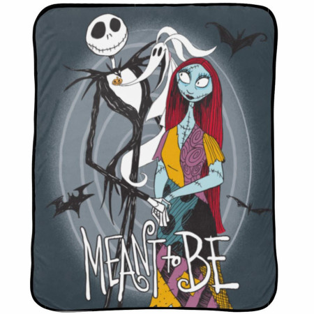 The Nightmare Before Christmas Jack and Sally Silk Touch Throw Blanket