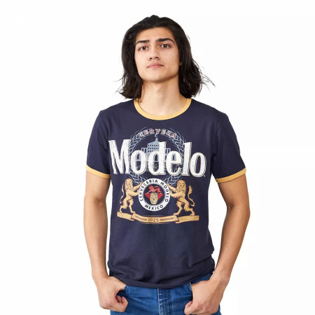 Modelo Especial Cerveza Vintage Ringer T-Shirt