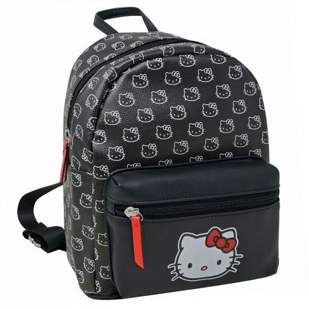 Hello Kitty All Over Print Black 10" Mini Backpack