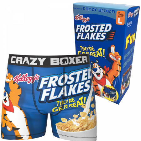 Frosted Flakes Boxer Briefs with Cereal Box