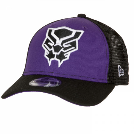 Black Panther Logo New Era 9Forty Adjustable Trucker Hat