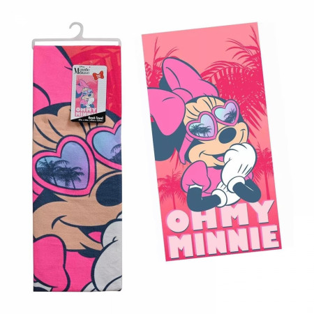 Disney Minnie Mouse Oh My Minnie 27x54 Beach Towel