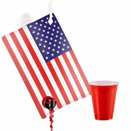 American Flag 2-Liter Drink Dispenser