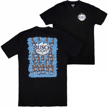 Busch Light On Ice Front and Back Print T-Shirt