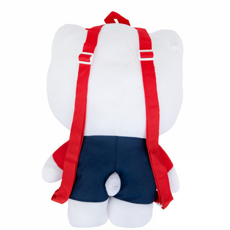 Hello Kitty Classic Overalls 16" Plush Backpack