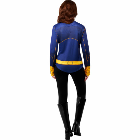 Batgirl Costume Top with Cape and Mask